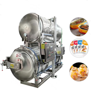 St&eacute;rilisateur de cornue &agrave; immersion dans l'eau &agrave; double couche Machine de cornue &agrave; immersion dans l'eau Machine de st&eacute;rilisation de cornue par pulv&eacute;risation d'eau Machine de cornue d'autoclave de bain d'eau alimentaire