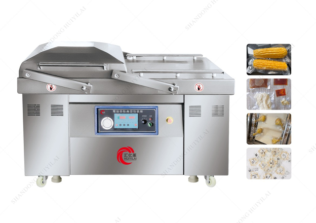 DZ 2S 800 700 600 Vakuumpakkemaskine Automatisk dobbeltkammer vakuumpakkemaskine til fisk og skaldyr og k&oslash;dprodukter