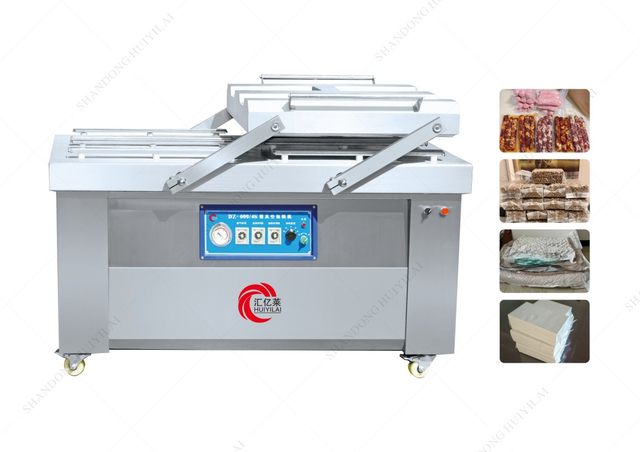 DZ 2S 800 700 600 Vakuumpakkemaskine Automatisk dobbeltkammer vakuumpakkemaskine til fisk og skaldyr og k&oslash;dprodukter